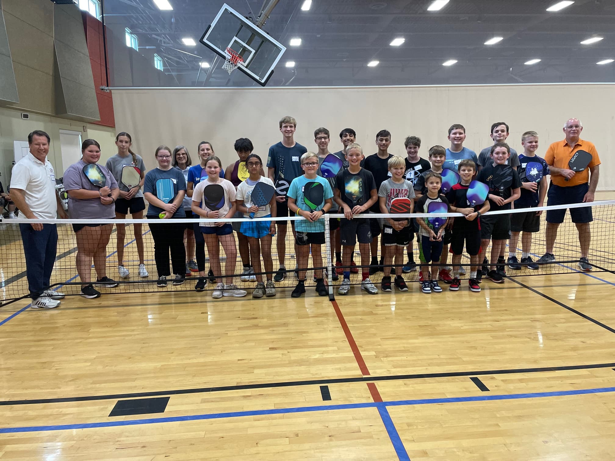 Youth pickleball group photo